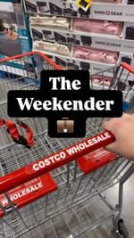 Instagram post by @costcosisters for SWISSGEAR. Caption reads: The @swissgear  Weekender bag is STILL available....