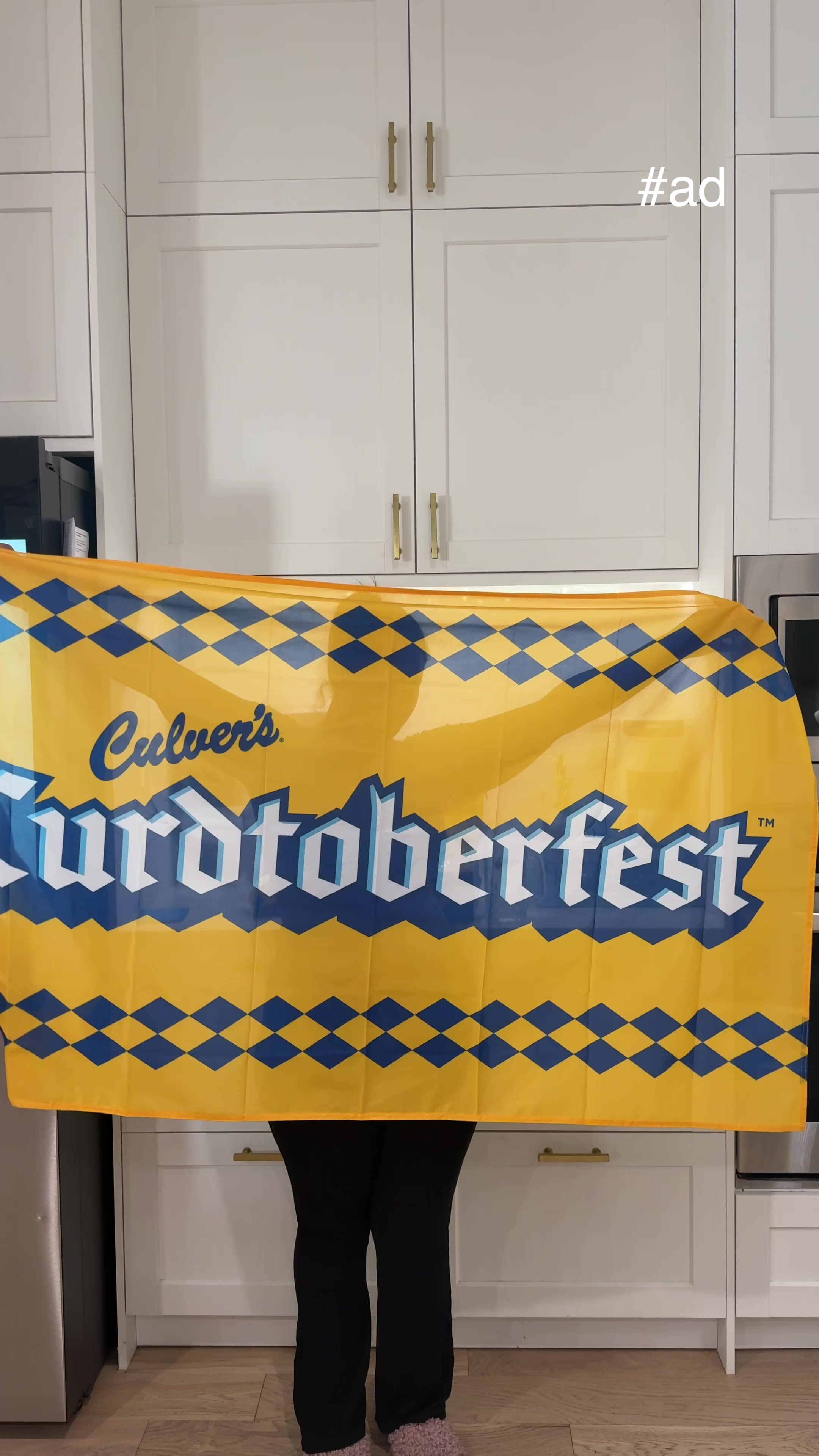TikTok post by @mckennawalker for Culver’s. Caption reads: [...] We’re celebrating Curdtoberfest with....