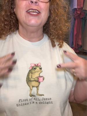 TikTok post by @jenniferreneenorton for PoppyRose Print Company. Caption reads: [...] my favorite shirts in my closet!....