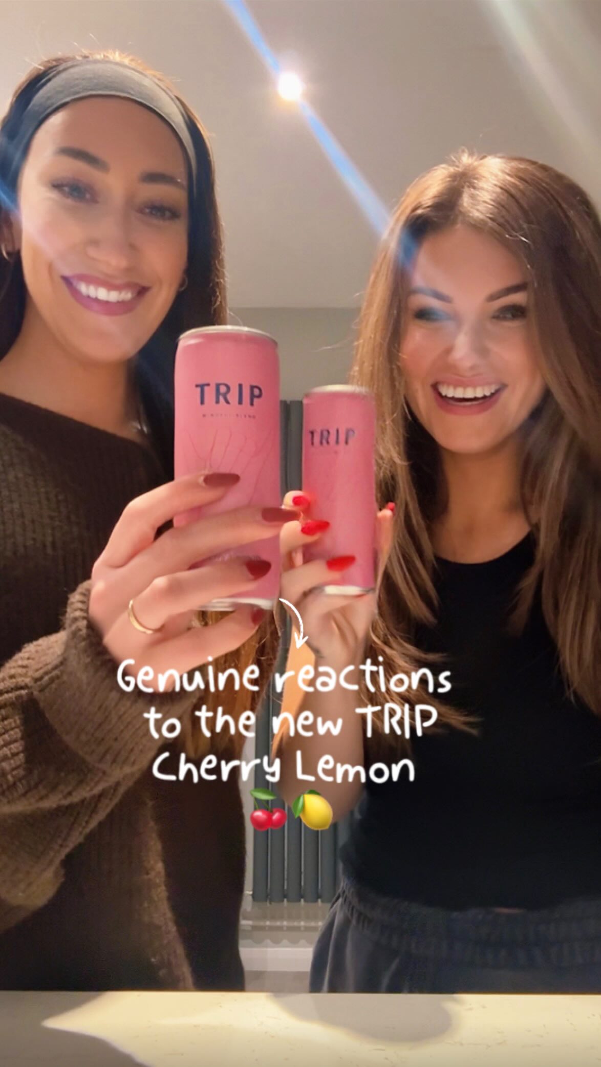 Instagram post by @hannahkate_norburn for Drinks TRIP. Caption reads: Trust me when I tell you I love every single....