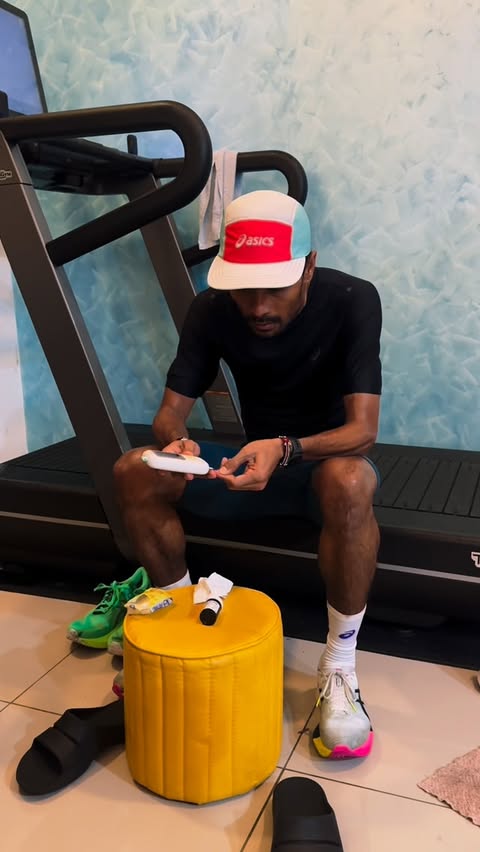 Instagram post by @haziqhamzah_ for Technogym. Caption reads: Part 2 of how @technogym help me with my run!!....