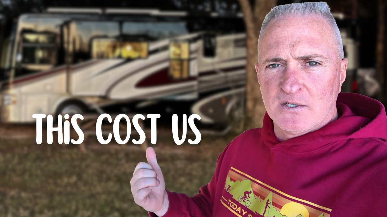 YouTube post by @todayissomeday for Airalo. Caption reads: STRUGGLING to Get to Out of Texas! (Full time RV).