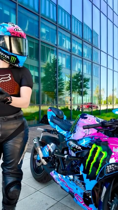 Instagram post by @bikedemar for HJC Helmets. Caption reads: It’s not the speed that sets you free — it’s that....