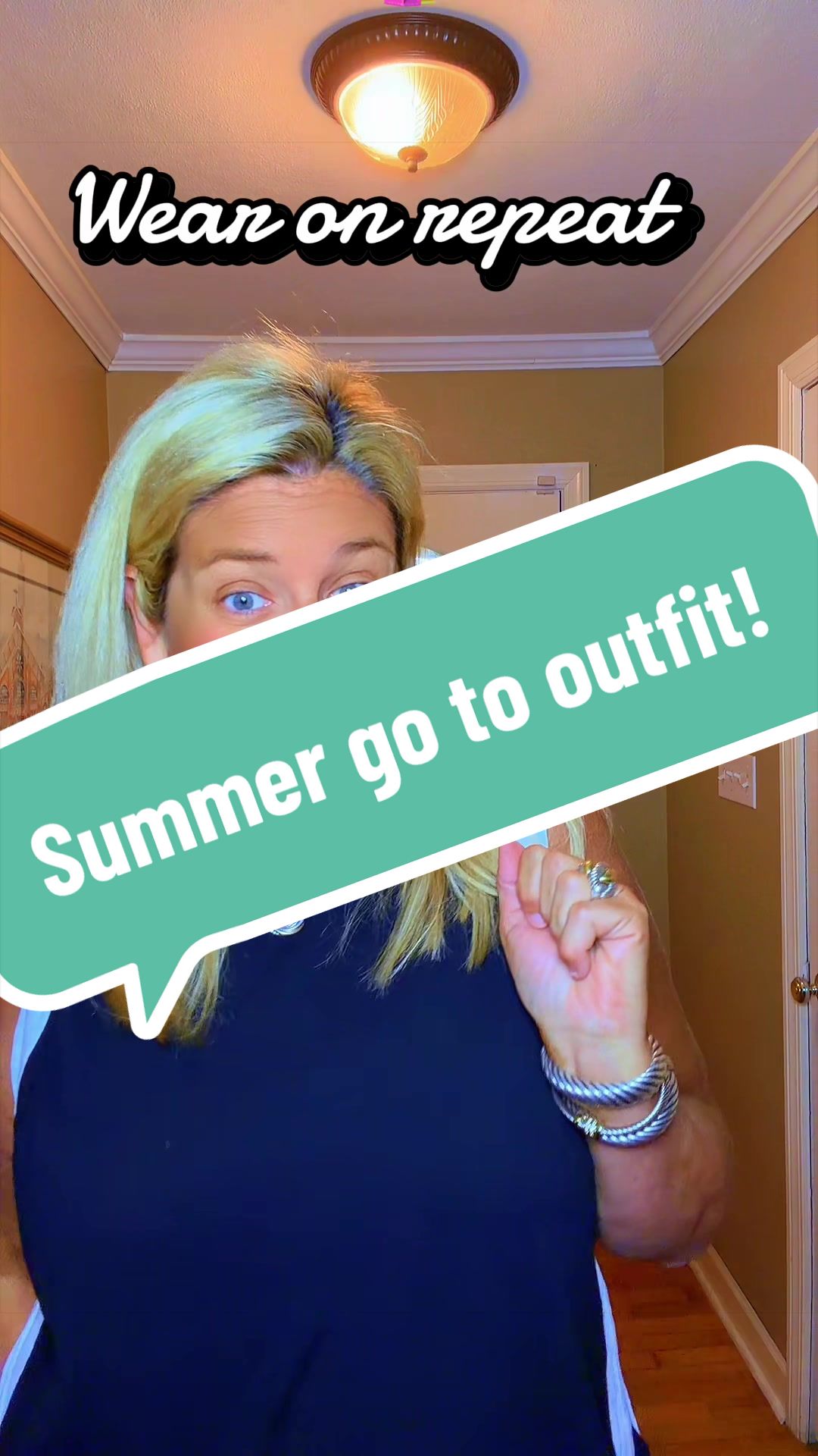TikTok post by @heatheraeger for Yeokou Fashion. Caption reads: I was NOT expecting to love this outfit as much as....