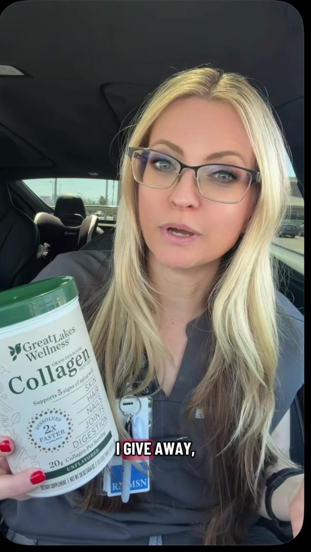 TikTok post by @nurseandrealaw for Great Lakes Wellness. Caption reads: Thank you @Great Lakes Wellness for this PR....