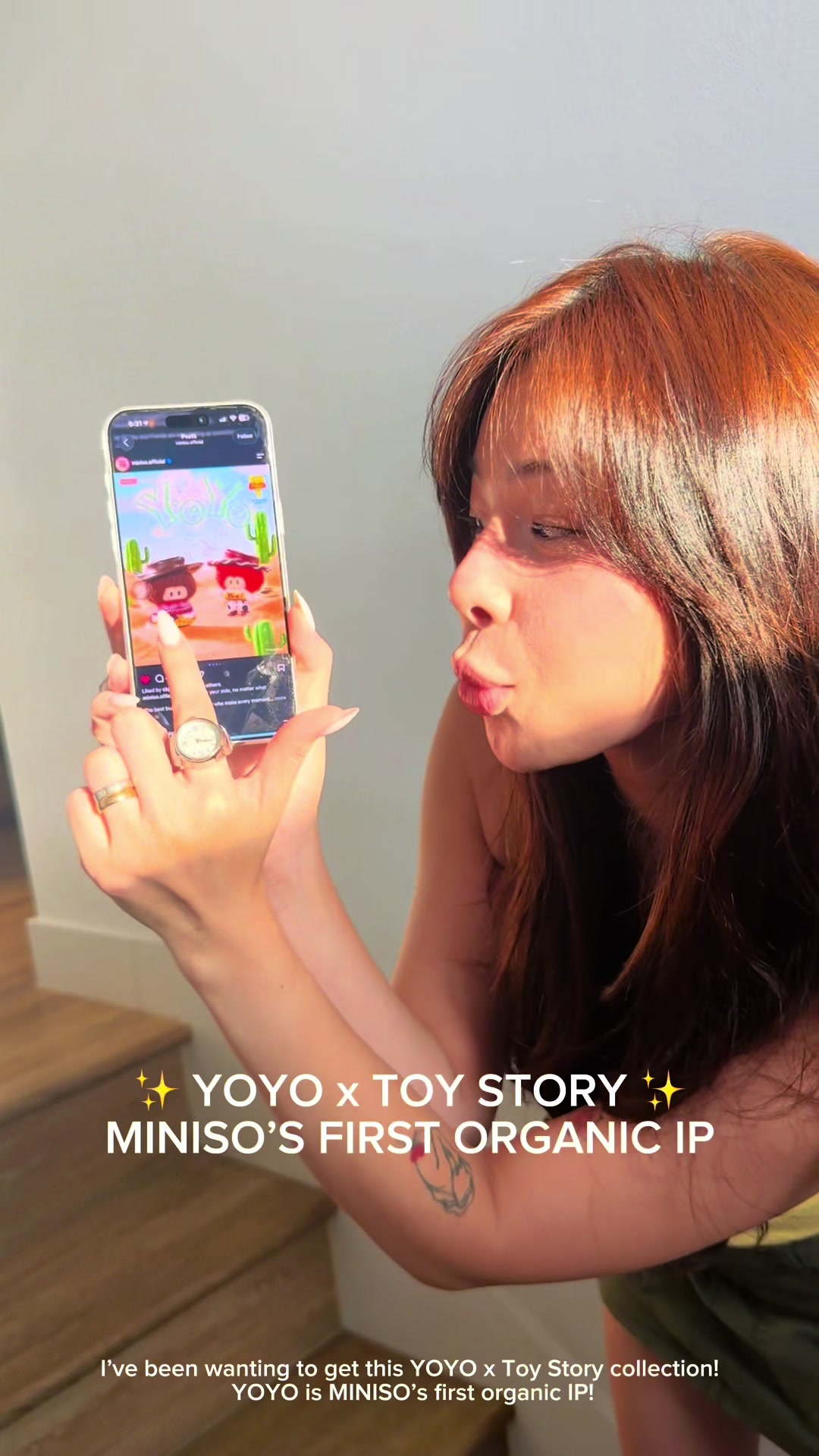 TikTok post by @mariahmabasa14 for MINISO United States. Caption reads: [...] #blindbox #Ad @MINISO OFFICIAL @MINISO....