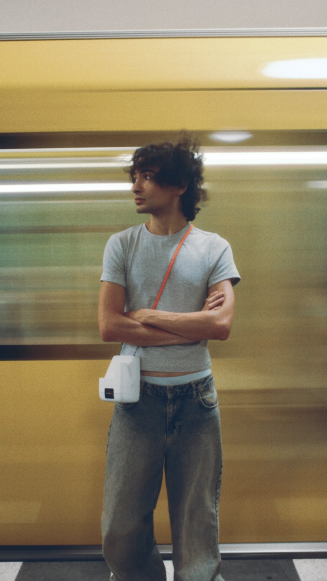 Instagram post by @mehrandjojan for Polaroid. Caption reads: [...] loud, I go analog. One day with the....