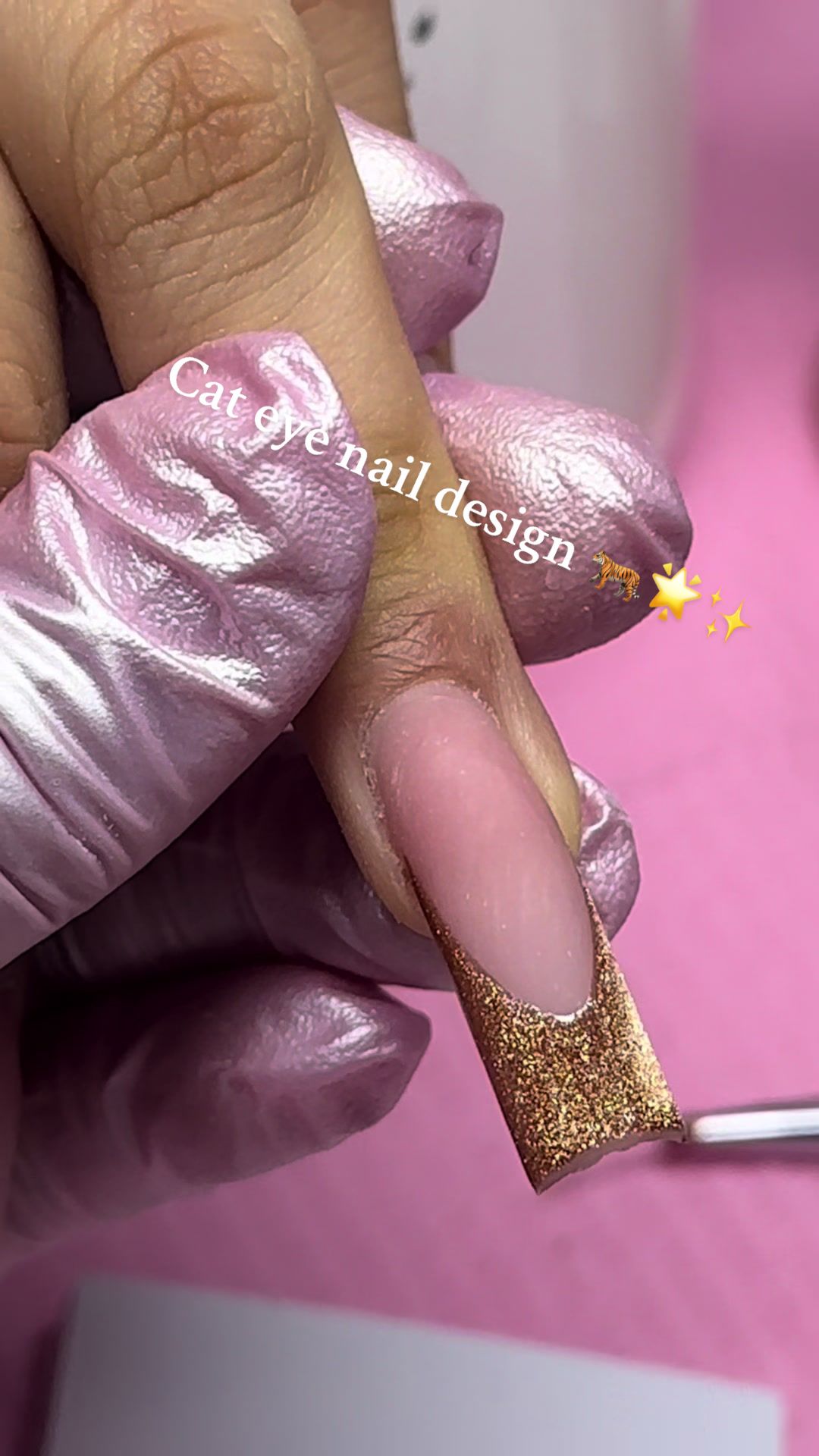 TikTok post by @nailsssbynancy for VBeautyPure. Caption reads: I loved this set sm <3  @vbeautypure bad n boujee....