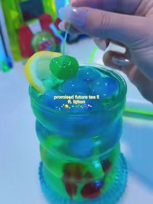 TikTok post by @bwuubbles for Lipton Ice Tea Switzerland. Caption reads: #ad | ⋆˙ promised future tea ft. @liptonicetea !!....