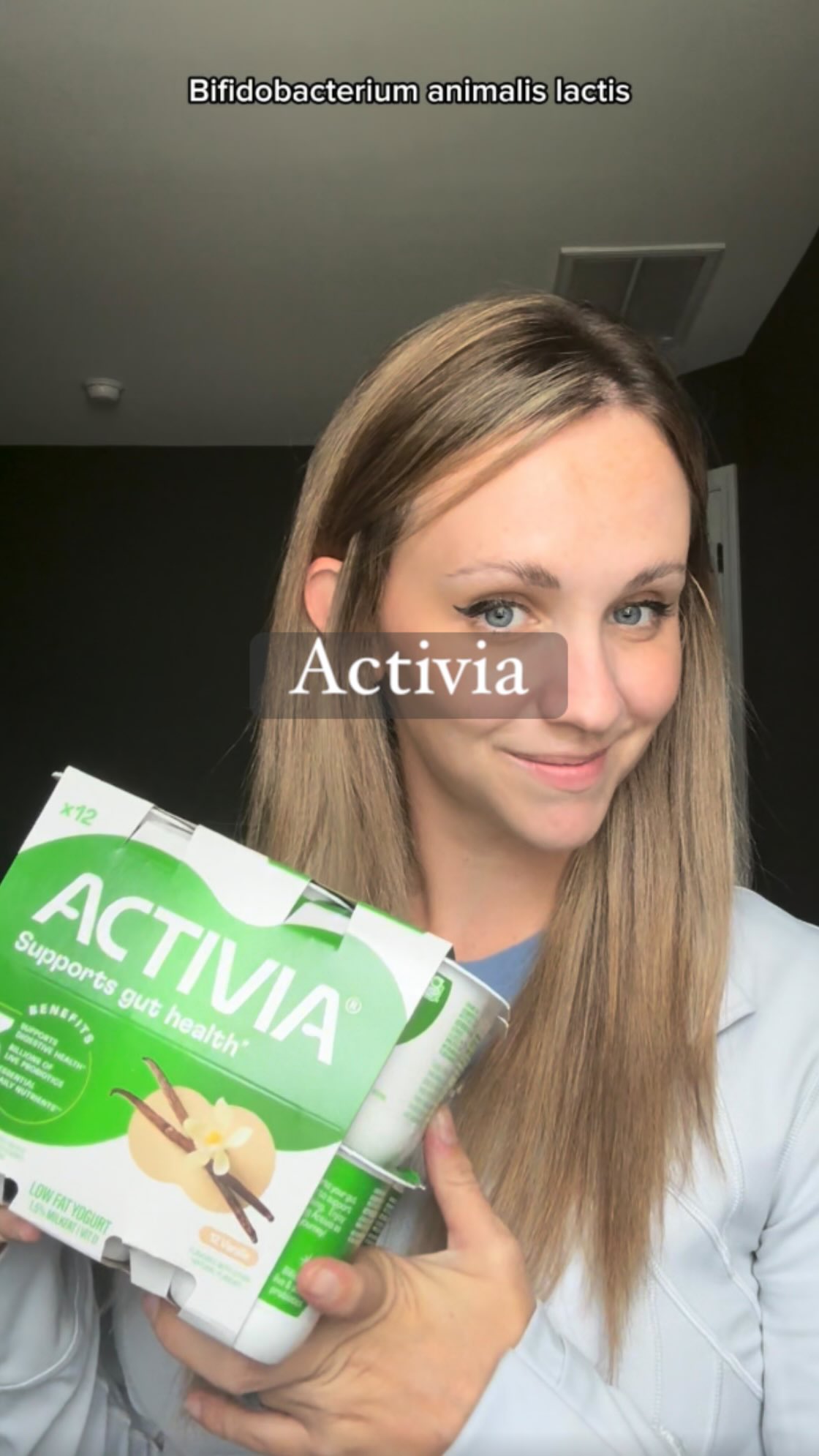 Instagram post by @nutritionalsarah for Activia. Caption reads: #ActiviaPartner Gut to know: not all probiotics....