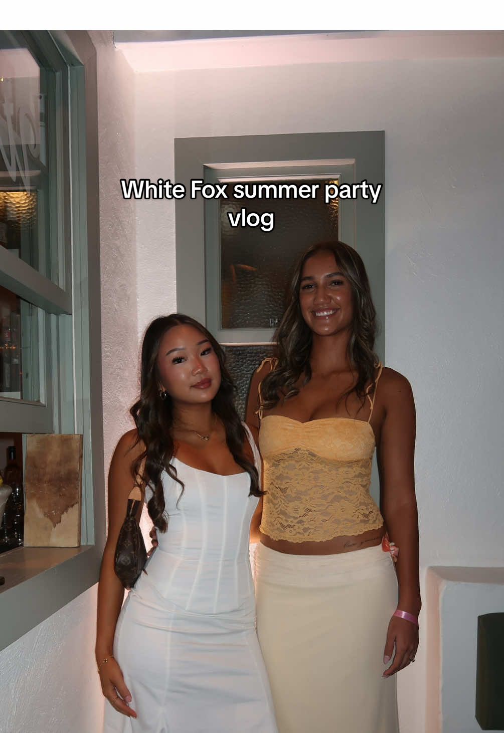 TikTok post by @prue.chuenchom for White Fox Boutique. Caption reads: We had the best time at the @White Fox Boutique....