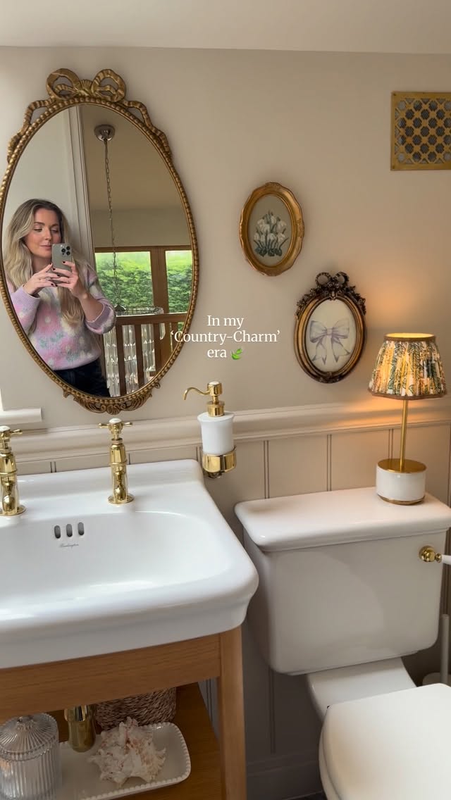 Instagram post by @oaktreehome for Vinted. Caption reads: ad I’ve always loved decorating — even as a child....