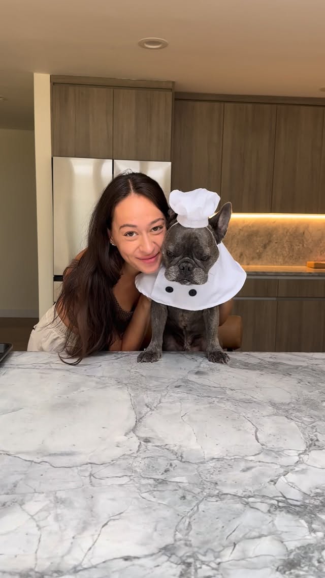 Instagram post by @winstonthefrenchiee_ for Native Pet. Caption reads: Apple Pie for your Dog! 🍎🥧🐶

TODAY ONLY go to....