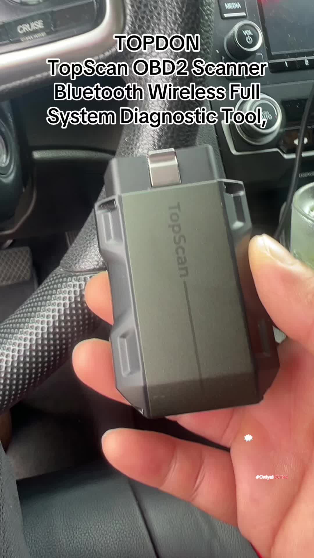 TikTok post by @maheshpulami5 for Topdonshop. Caption reads: [...] #maintenance #automotive @Topdonshop.