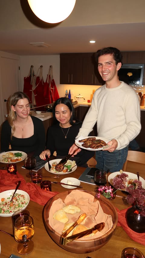 Instagram post by @ryannordheimer for KitchenAid. Caption reads: Latke dinner party 🍽

Had the most amazing....