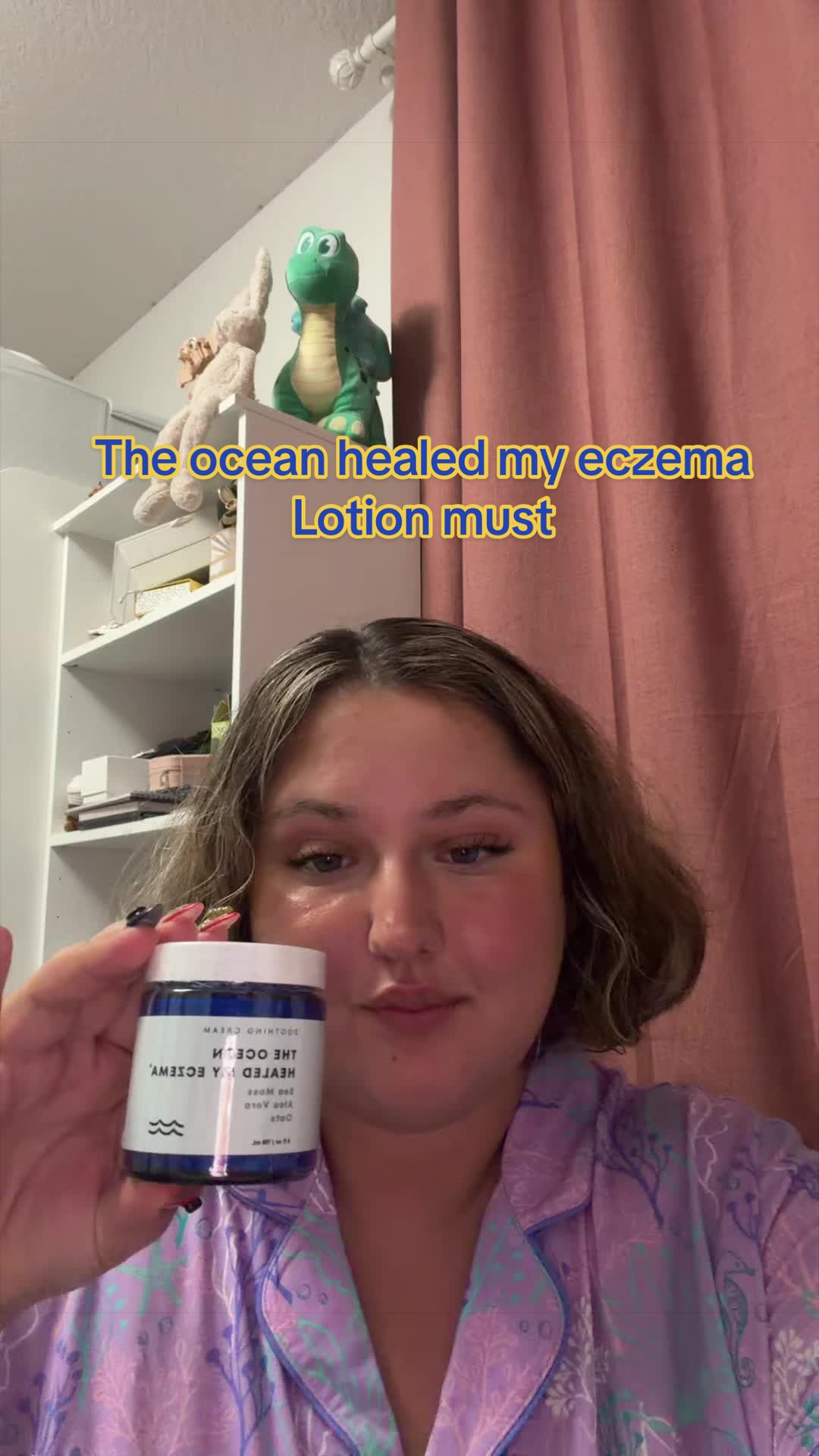 TikTok post by @elizabethdimitrova5 for Healed By The Ocean. Caption reads: [...] #eczemarelief #eczema #eczematok @Healed By....