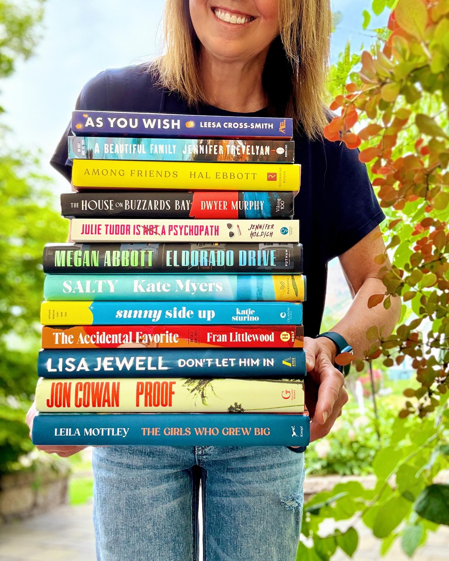 Instagram post by @suethebookie for Riverhead Books. Caption reads: Oh June!  You were a gift from the publishing....