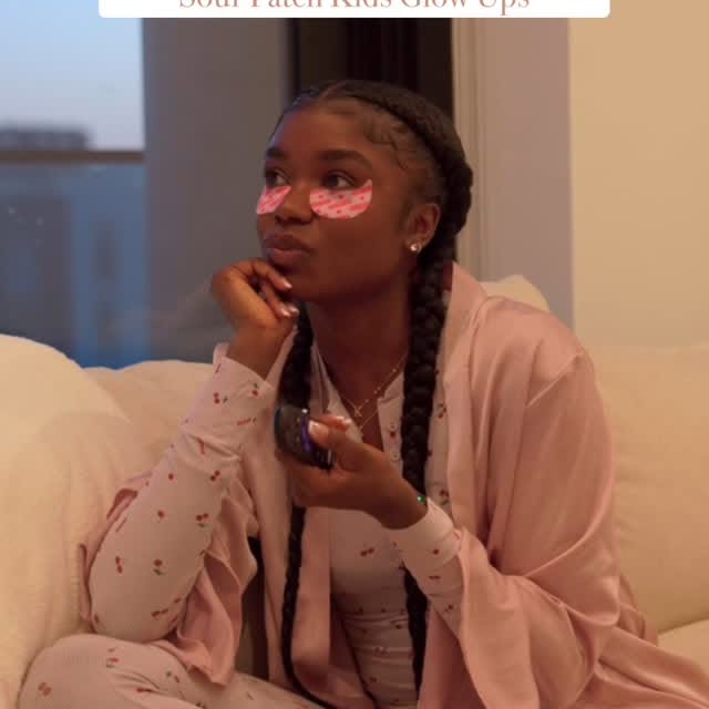 Instagram post by @kiaranlanier for Sour Patch Kids. Caption reads: sometimes all you need is a bag of sour patch kids....