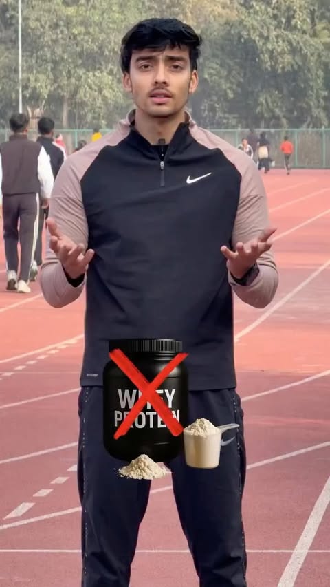 Instagram post by @pahadi_fitnesss for Wellbeing Nutrition. Caption reads: [...] to digest, and formulations like....