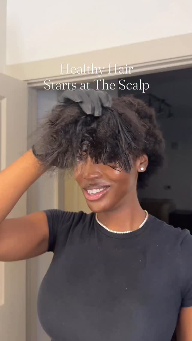 Instagram post by @allegiancetobeauty for Fable & Mane. Caption reads: [...] chop and scalp care is the priority. Fable &....