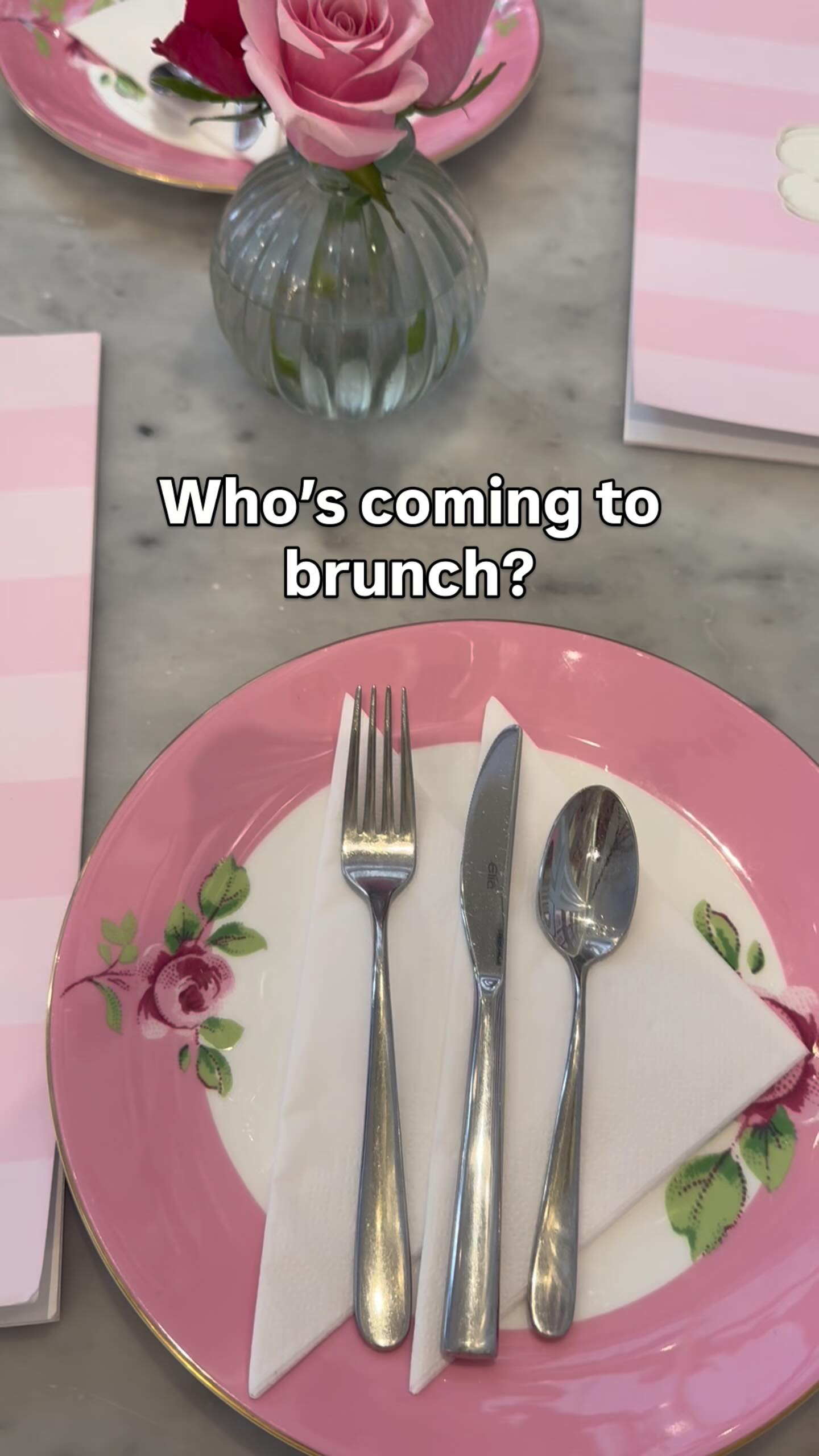 Instagram post by @emilylondon01 for Peggy Porschen. Caption reads: [...] morning… Who’s coming to brunch?....