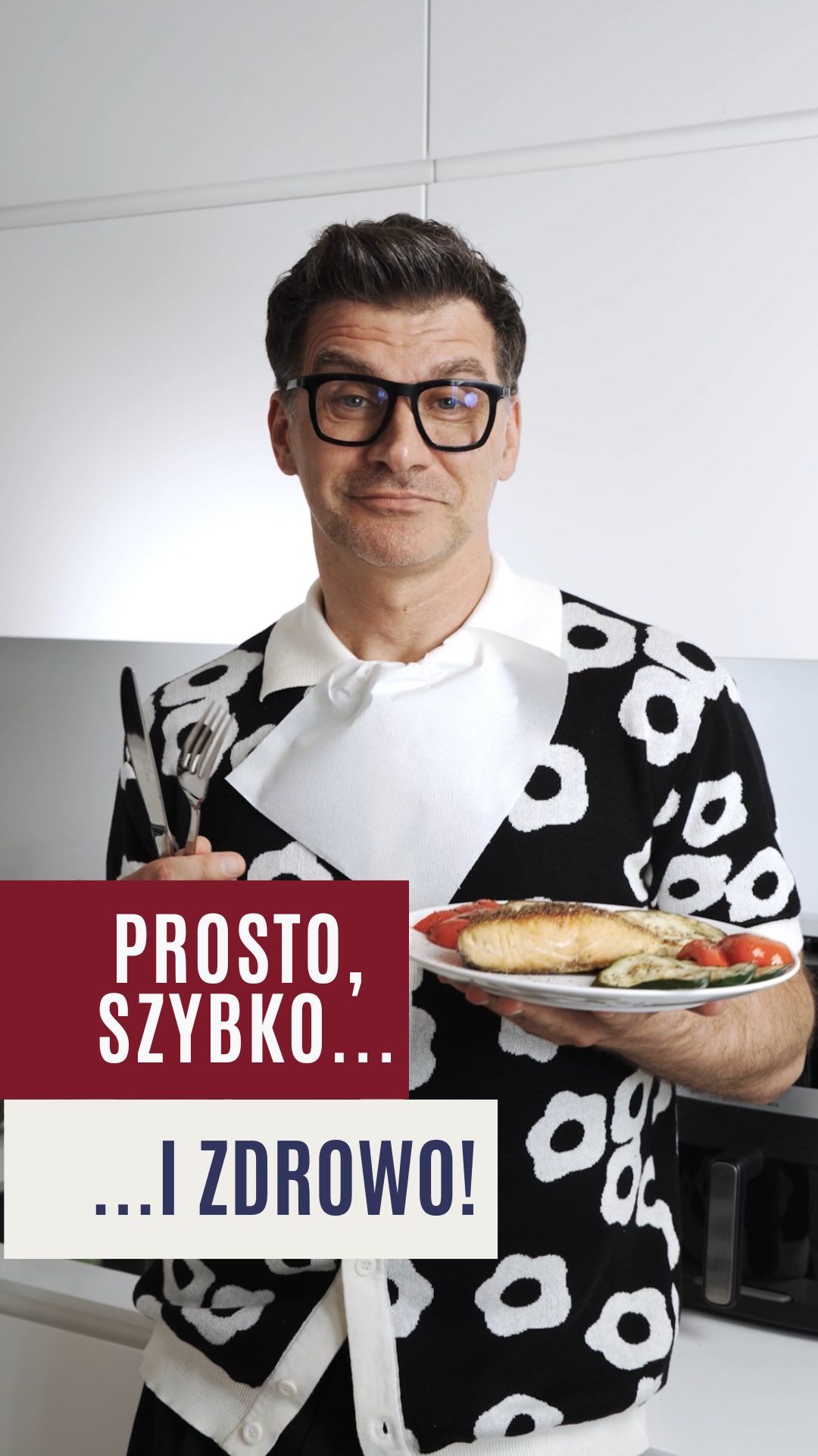 Instagram post by @tomaszkammel for Tefal. Caption reads: A gdyby tak zamiast stać przy „garach” – ułożyć,....