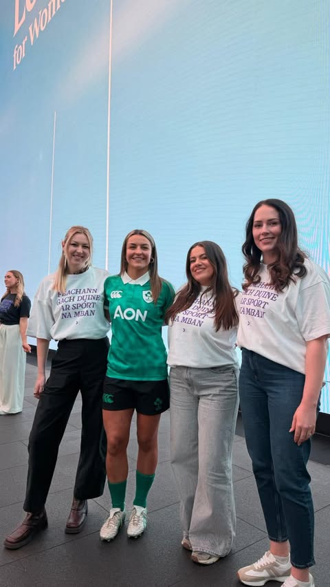 Instagram post by @clodascanlon for Guinness. Caption reads: [...] Women’s @sixnationsrugby yesterday in....