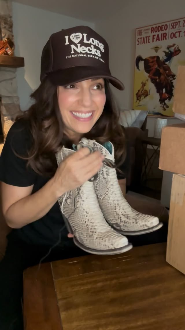 Instagram post by @jesspryles for Corral Boots. Caption reads: But seriously, what do yall think of the boots?....