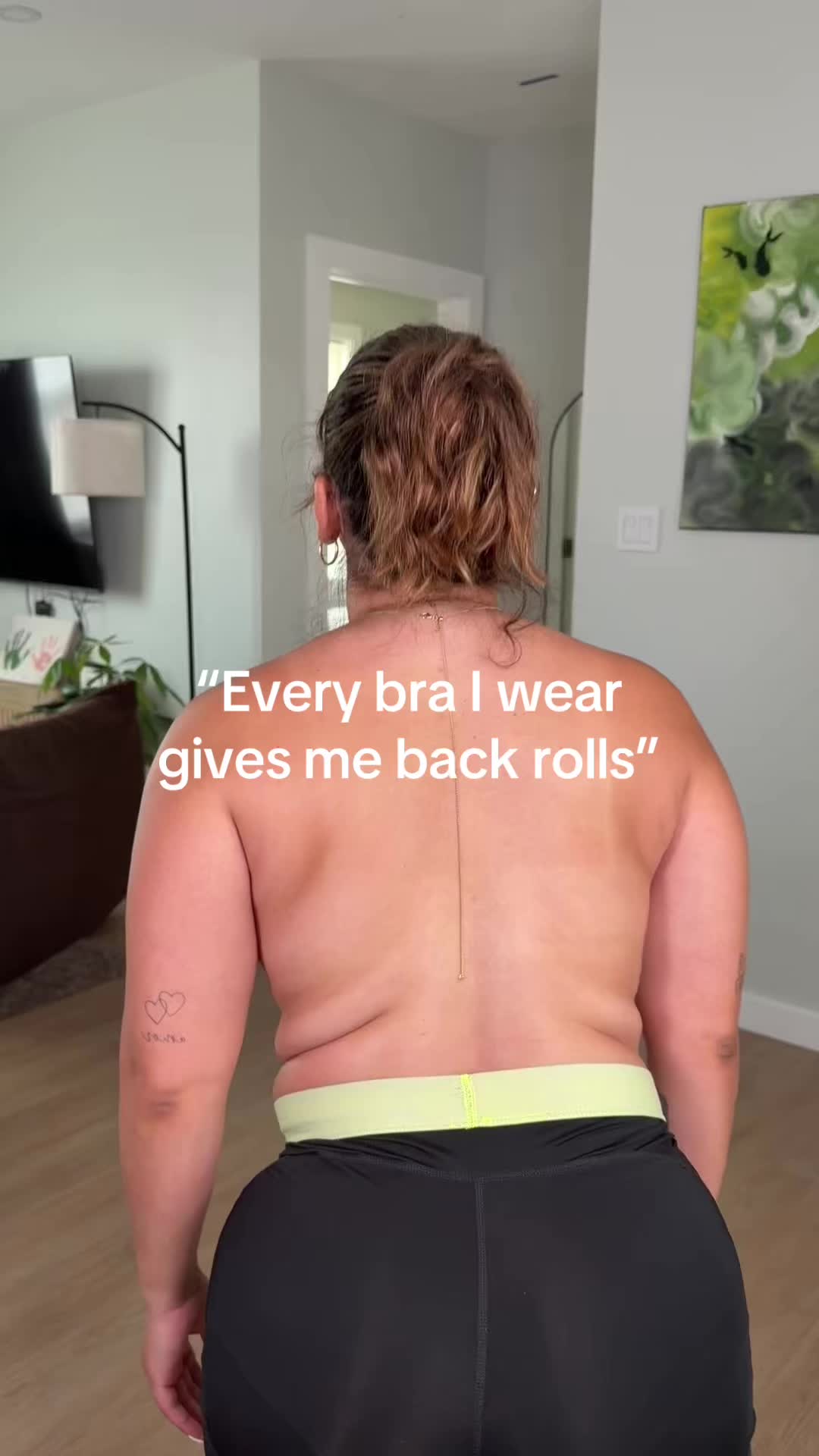 TikTok post by @getawaysnatches for OEAK Apparel. Caption reads: Plus - size APPROVED @OEAK Apparel #pushupbra....