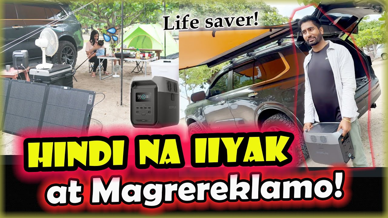 YouTube post by @SinghandSarah for EcoFlow. Caption reads: Is This The Best Camping Power Solution in 2025?....