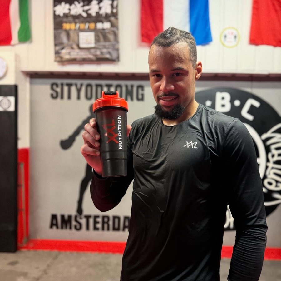 Instagram post by @koolhydraat for XXL Nutrition. Caption reads: Behind Your Limits with @xxlnutrition For all your....