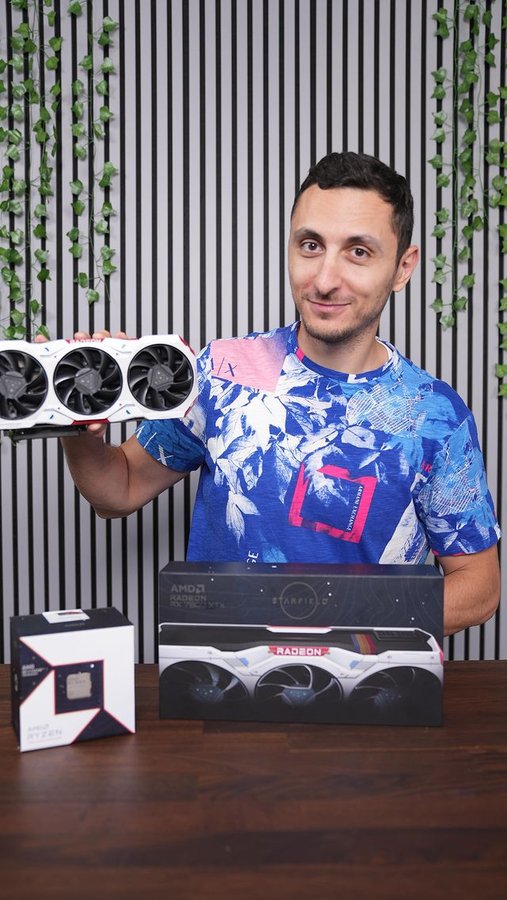 Instagram post by an influencer for AMD. Caption reads: AMD created 500 Limited Edition [...].