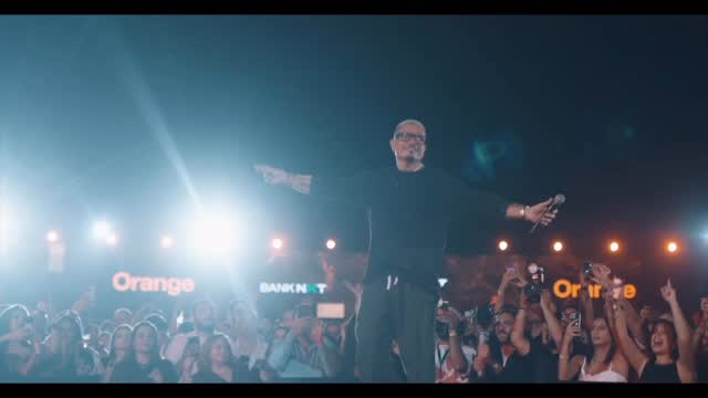 Instagram post by @amrdiab for Orange. Caption reads: Bringing back the unstoppable energy and....