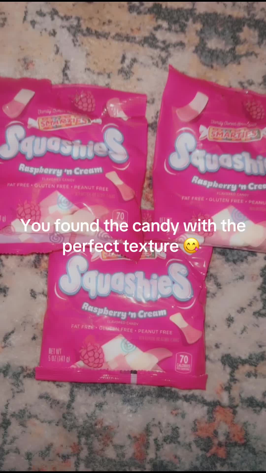 TikTok post by @bella.the.tuxedo for Sebago Shop. Caption reads: [...] #CandyLovers #SweetTreats @Sebago Shop.