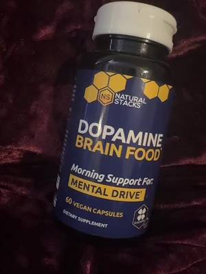 TikTok post by @bellarose211 for Natural Stacks. Caption reads: [...] #dopamine #thirdpartytested @Natural Stacks....