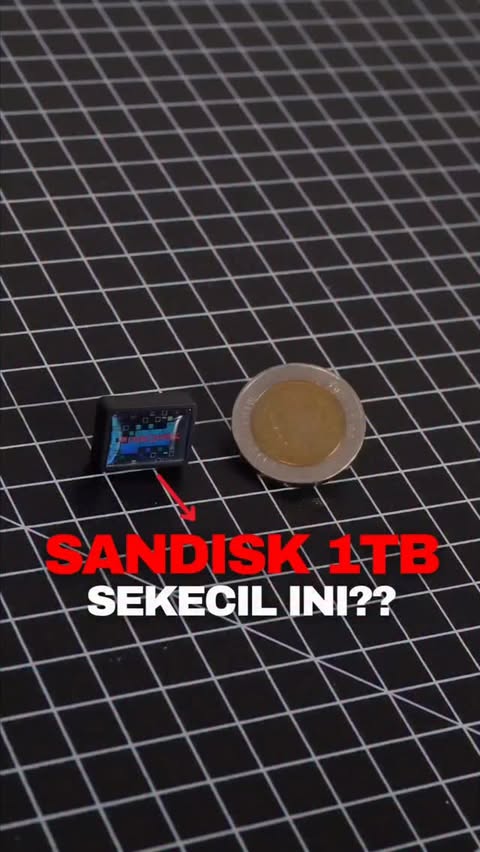 Instagram post by @adrielreith for SanDisk. Caption reads: Komen “SPILL” yang mau link SANDISK Extreme Fit....