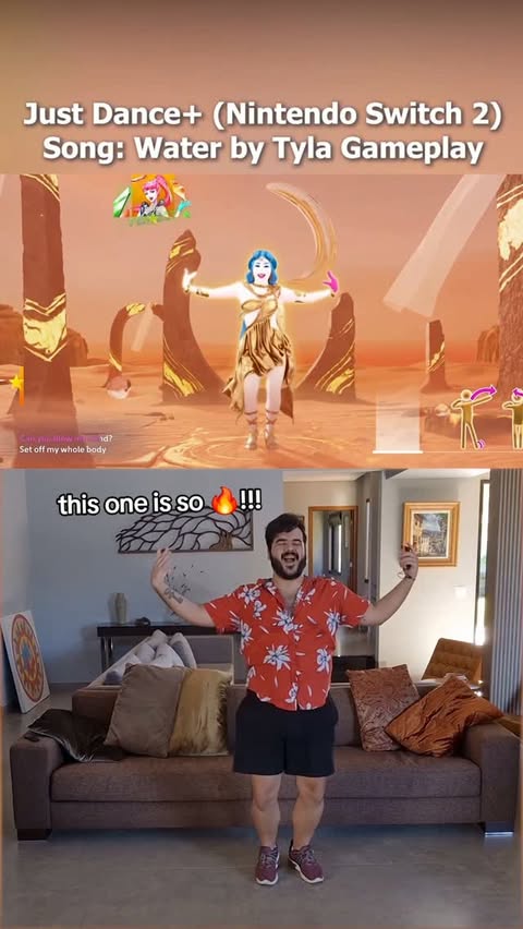 Instagram post by @tulio.akar for Ubisoft. Caption reads: [...] Switch 2! #justdancemoves #justdance....