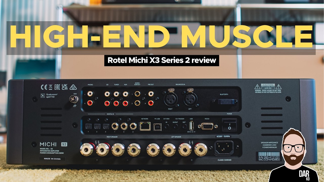 YouTube post by @DarkoAudio for Howl. Caption reads: Finally, a high-end amplifier that doesn't punish....
