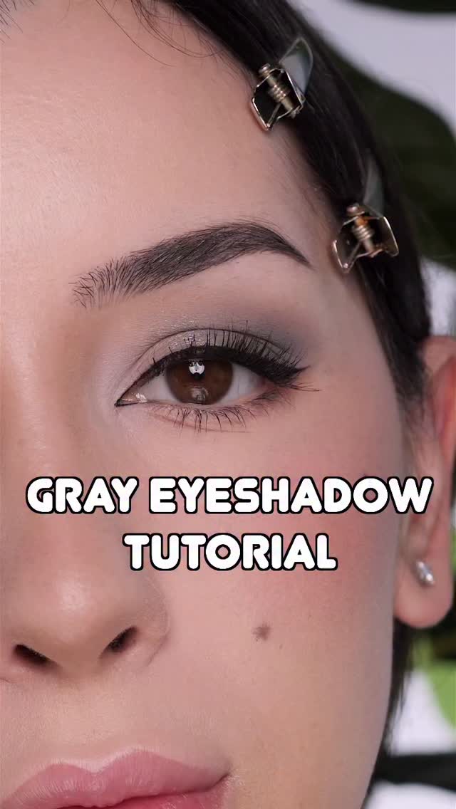 Instagram post by @ashleykaylamakeup for INGLOT COSMETICS. Caption reads: Gray eyeshadow tutorial🩶
I used the....