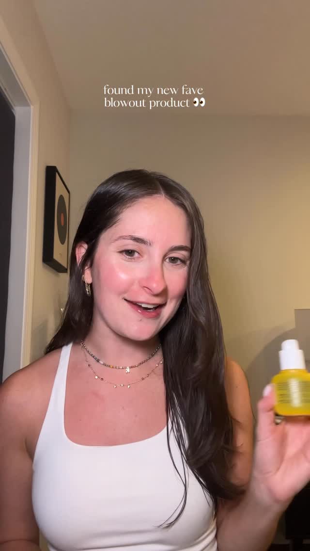 Instagram post by @kelsinyman for Drybar. Caption reads: [...] my new fave blowout product from @thedrybar....