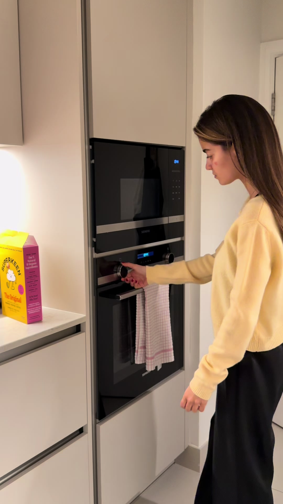 TikTok post by @lidiavmera for Erborian. Caption reads: cozy christmas nights always include @Erborian....