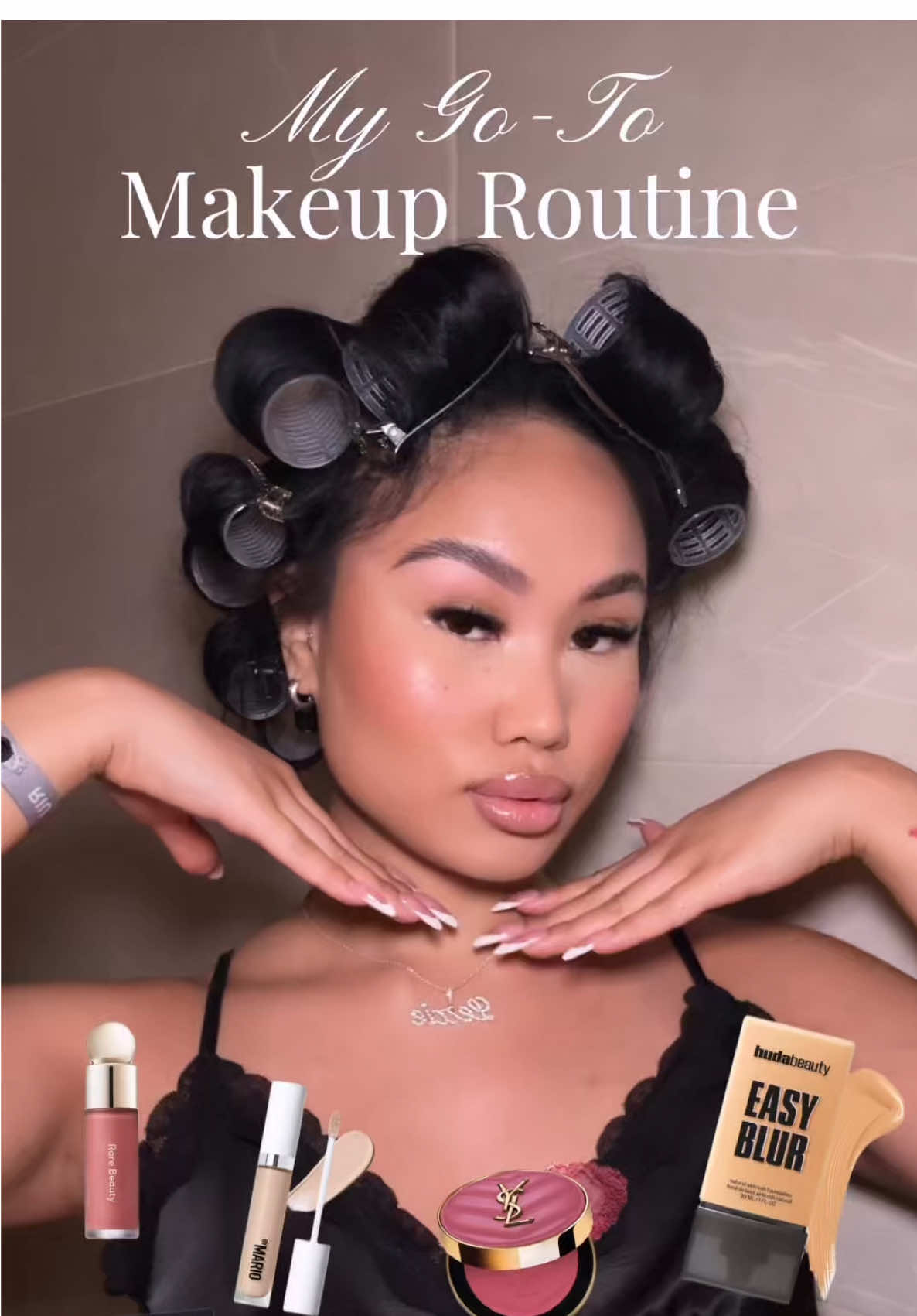 TikTok post by @thelexsanj for Beautyblender. Caption reads: My most requested video 💋  Baddies don’t gatekeep....