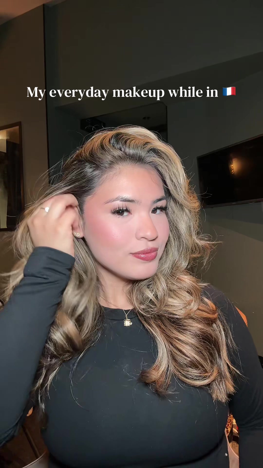 TikTok post by @kimmycastill0 for DIBS Beauty. Caption reads: [...] @Haus Labs @Patrick Ta Beauty @DIBSBEAUTY....