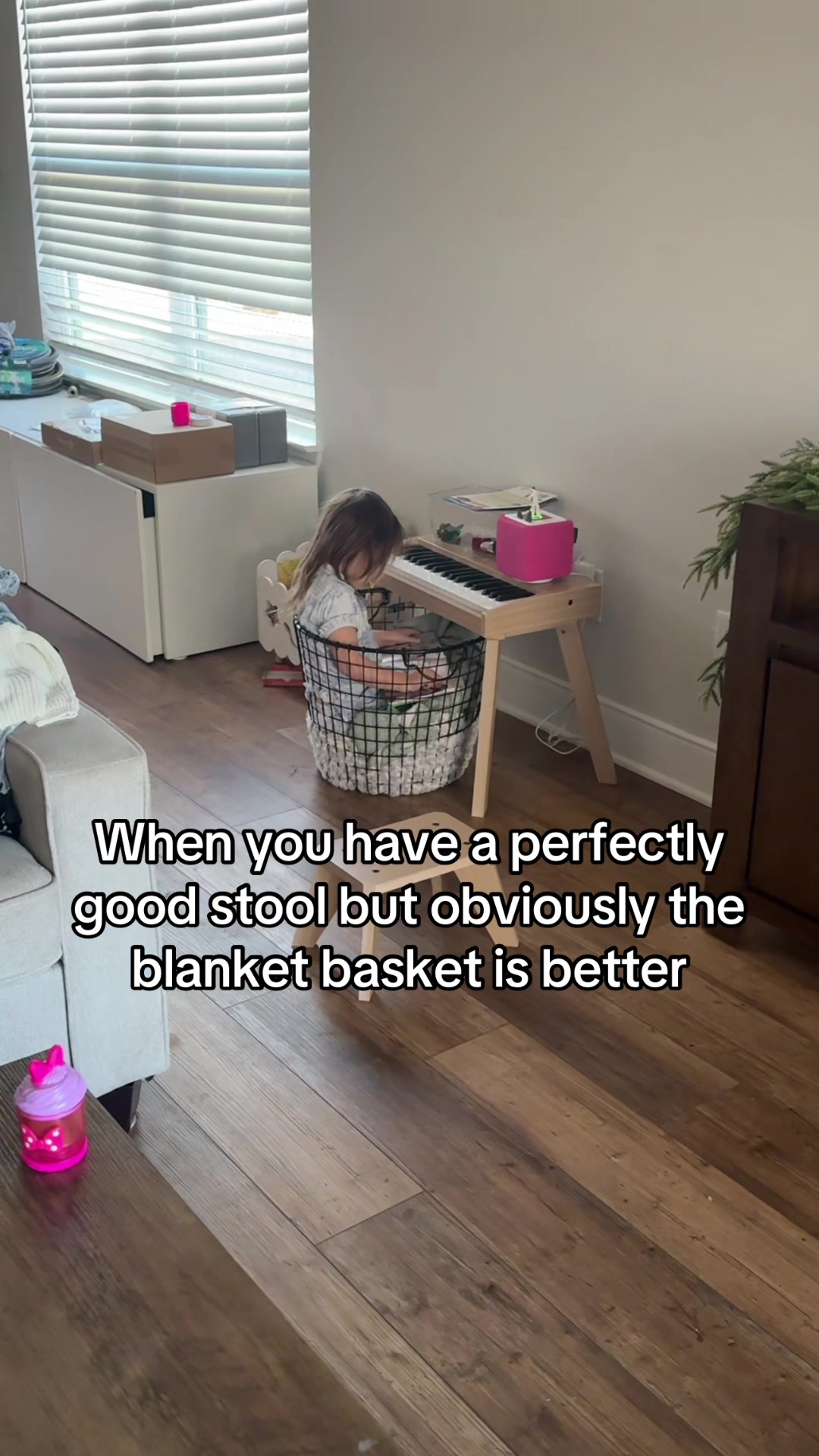 TikTok post by @elena.headrick for tonies. Caption reads: [...] #toddlersoftiktok #toddlerlife #frozen....