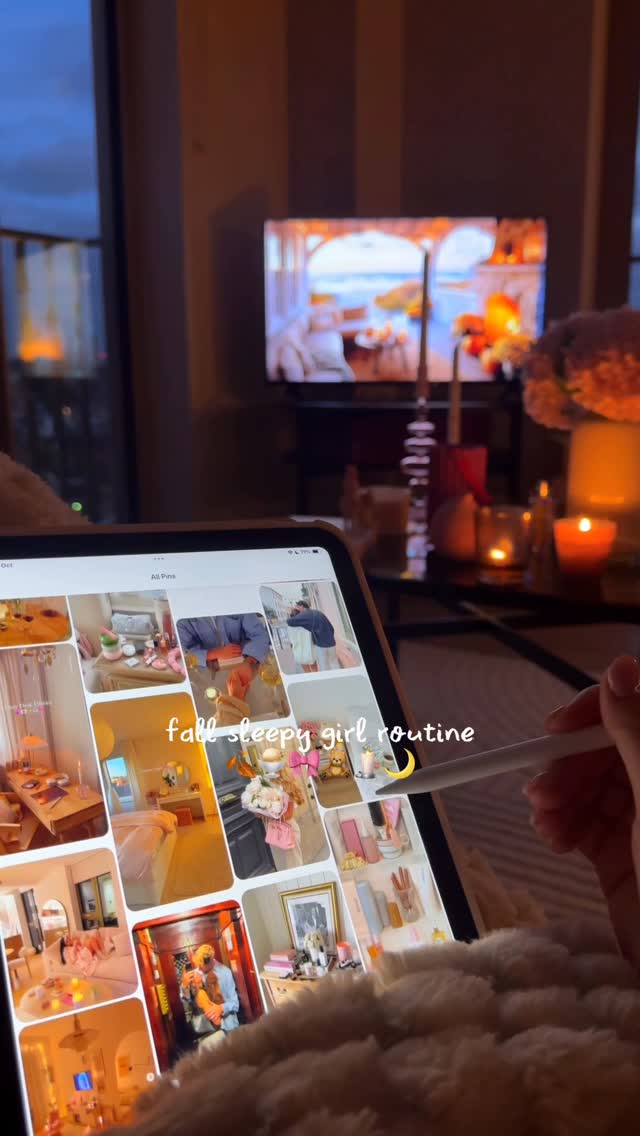 Instagram post by @byemmaleah for Medik8. Caption reads: fall sleepy girl night routine....