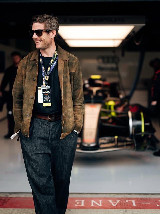 Instagram post by @jginorton for Audi. Caption reads: Thank you @audiuk for my first @f1 experience....