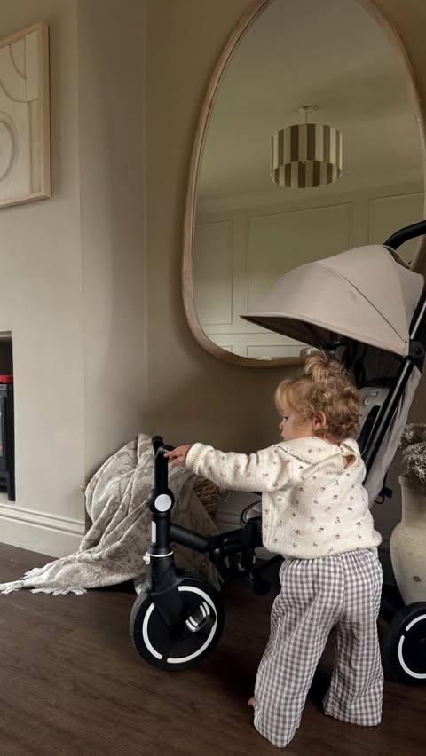 Instagram post by @georgiegreenx for Pramworld. Caption reads: Making motherhood a little easier 🤌🏼 we are....
