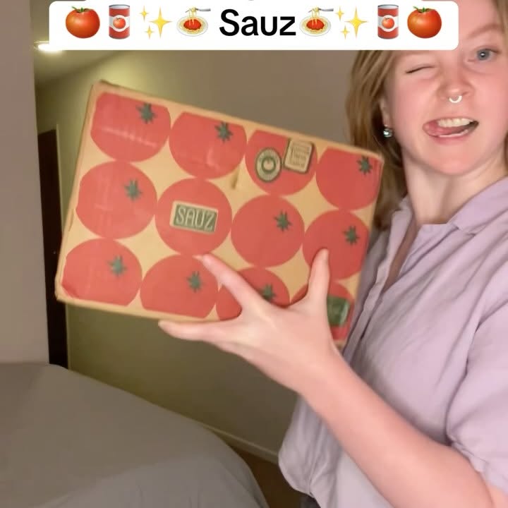 Instagram post by @hydroxide.foodscience for SAUZ. Caption reads: Ty @getsauz !!! #gifted #foodscience.