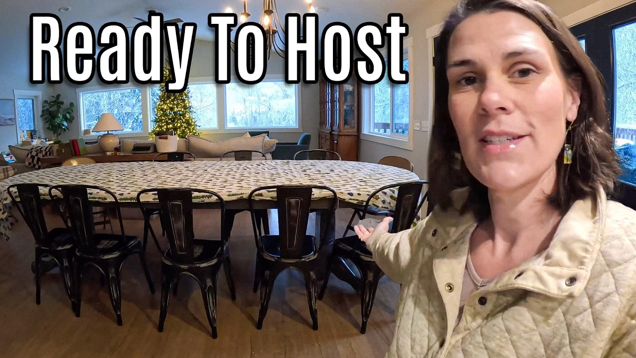 YouTube post by @ThisAlaskaLife for Flodesk. Caption reads: BIG Holiday Dinner! Flowers, Food & Two Days of....
