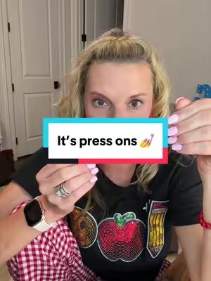 TikTok post by @owlsomekinders for CurvLife_official. Caption reads: It’s always @Curvlife press on nails. Doing my own....